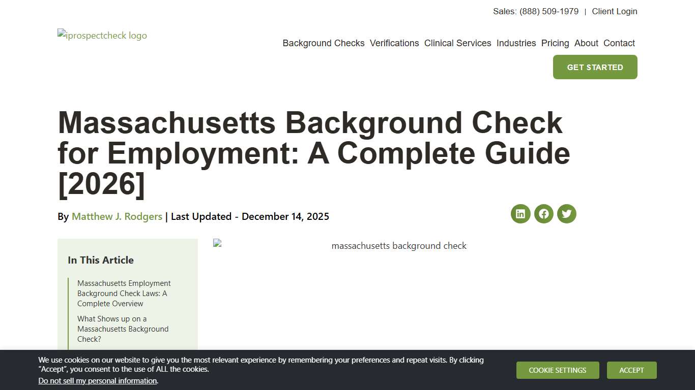 Massachusetts Background Check for Employment: A Complete Guide [2026]